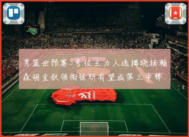 男篮世预赛5号位主力人选揭晓杨瀚森胡金秋领衔徐昕有望成第三中锋